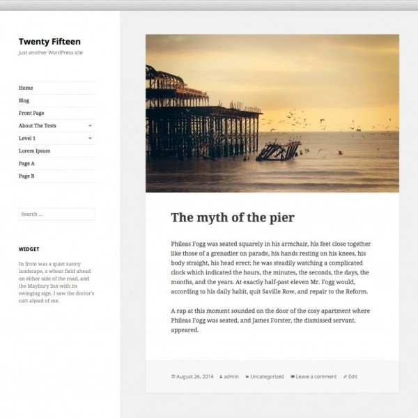 Wordpress default theme