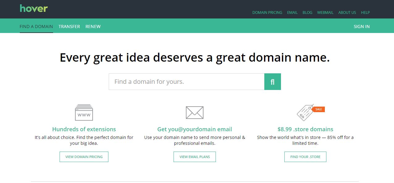 hover-best-domain-registrars