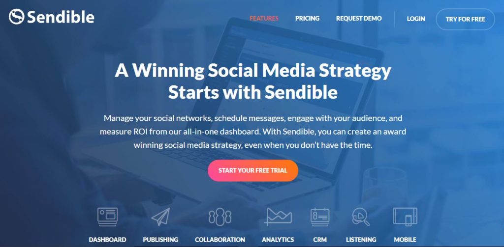 sendible instagram tools - best software to grow instagram followers